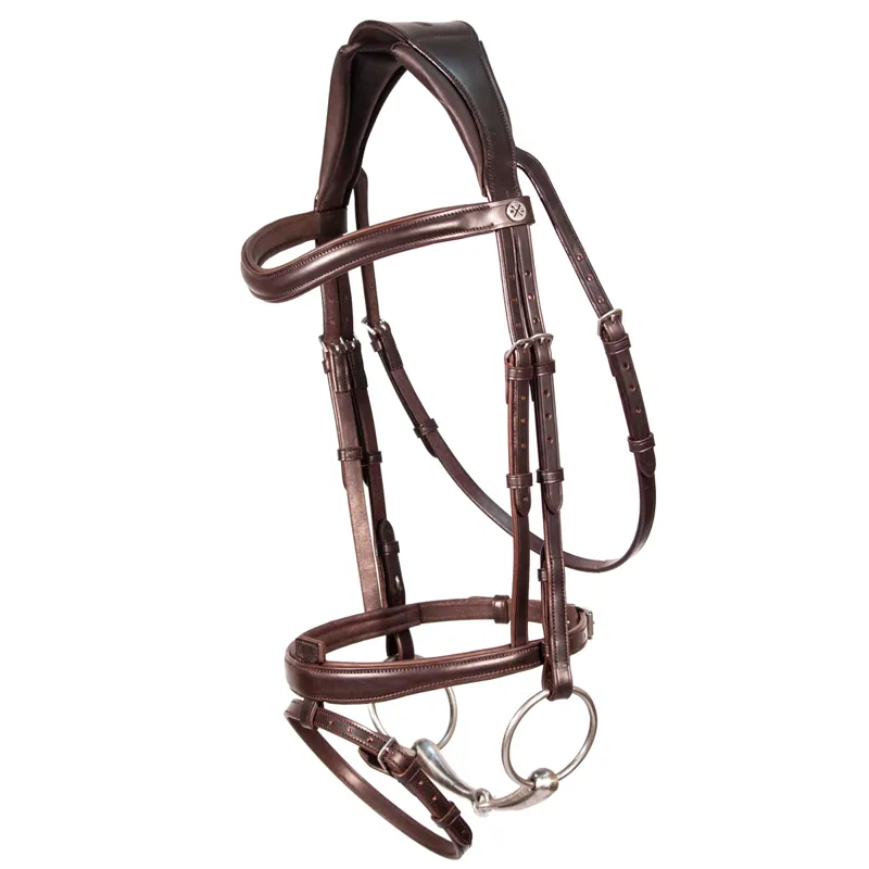 Henry James Flash Bridle - Havana Brown